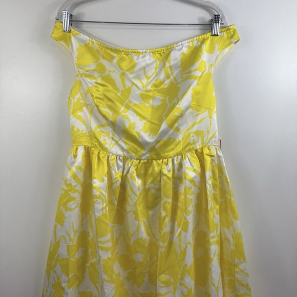 EY Boutique Especially Yours New Yellow Floral Feeling Beautiful Dress Size 10 - Picture 2 of 14